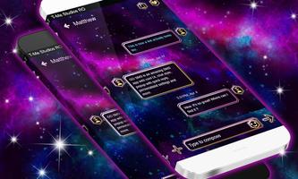 Amazing Galaxy SMS Theme اسکرین شاٹ 1