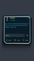 (FREE) GO SMS DARKNIGHT THEME capture d'écran 3