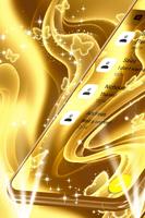 Goldenes SMS-Thema Plakat
