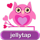 Cute Love Owls Theme Go SMS icône