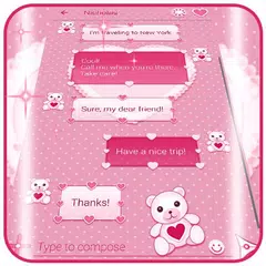 Pink SMS Themes APK download