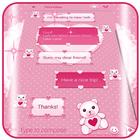 Розовые SMS темы иконка