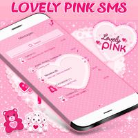 핑크 SMS 테마 스크린샷 1