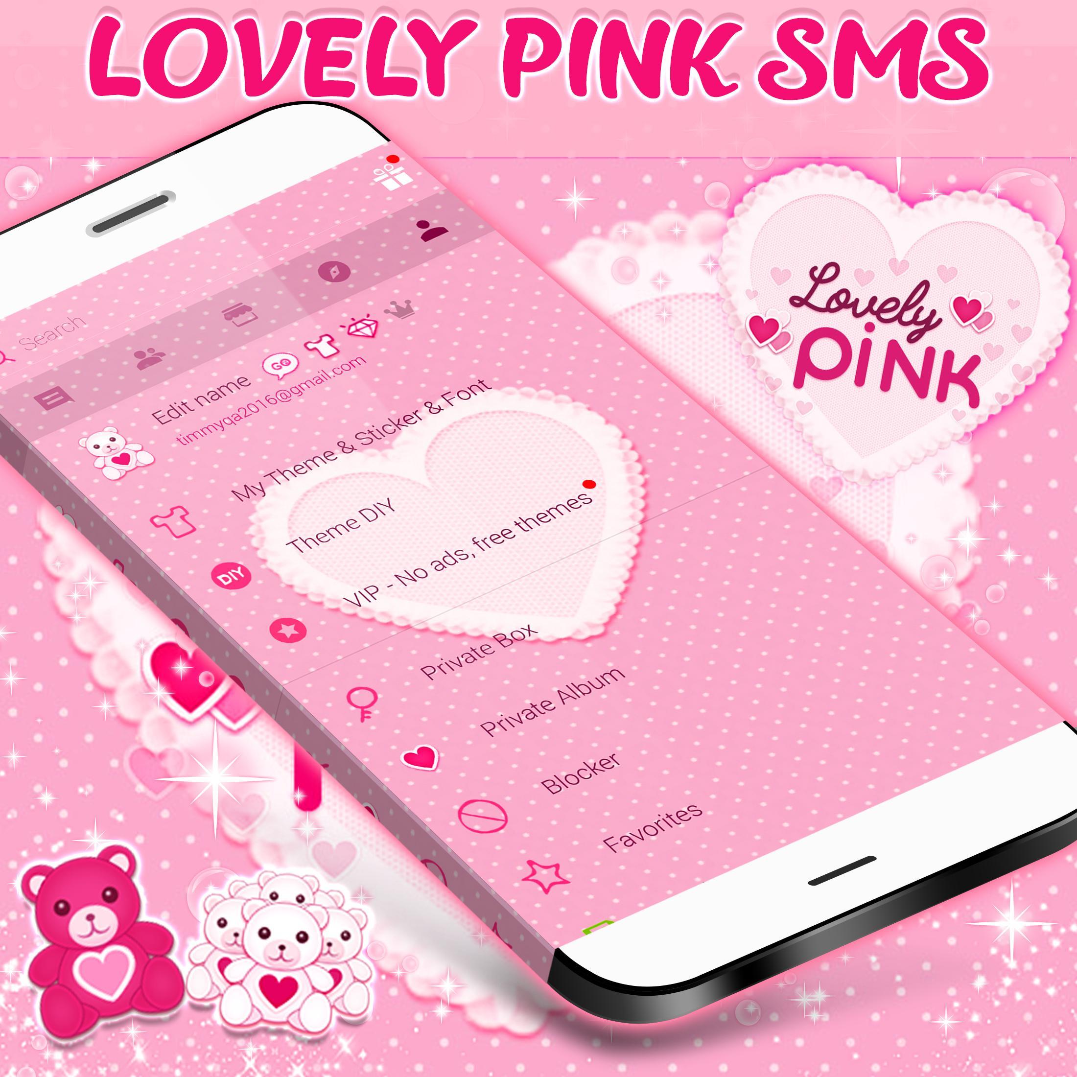 APK Chủ đề SMS với màu hồng tươi tắn và hiện đại, sẽ làm cho màn hình điện thoại Android của bạn trở nên thú vị hơn bao giờ hết! Hãy khám phá ứng dụng này cùng hình ảnh liên quan.