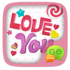 (FREE) GO SMS LOVE YOU THEME ícone