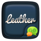 FREE - GO SMS LEATHER THEME আইকন