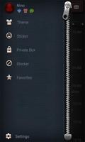 FREE - GO SMS LEATHER THEME ภาพหน้าจอ 3