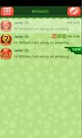 GO SMS Pro Moji Theme imagem de tela 3