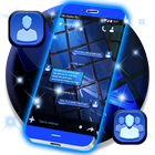 Blue SMS Theme 2021 أيقونة