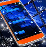 Blue SMS Theme 2021 اسکرین شاٹ 3