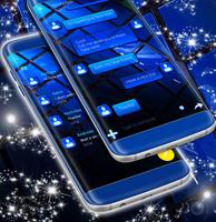 Blue SMS Theme 2021 اسکرین شاٹ 1