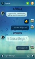 (FREE) GO SMS PRO RAINY THEME скриншот 1