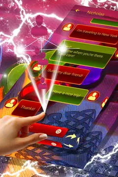 Screenshot 5 for Colorful SMS Theme