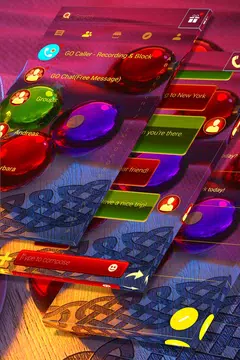 Screenshot 1 for Colorful SMS Theme