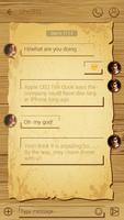 FREE - GO SMS LETTERS THEME imagem de tela 1