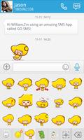 GO SMS MANGO ANIMATED STICKER imagem de tela 2