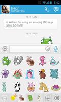 GO SMS Pro BuckTooth Sticker Ekran Görüntüsü 3