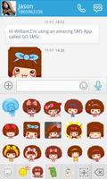 GO SMS CUTEMOC STICKER screenshot 2