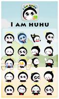 GO SMS HULA ANIMATED STICKER imagem de tela 1