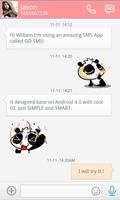 GO SMS PRO NONOPANDA STICKER screenshot 3