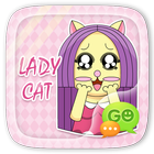 GO SMS PRO LADY CAT STICKER ikona