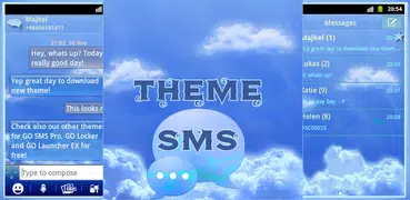 Nubes Tema del cielo GO SMS