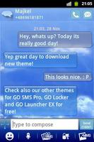 Clouds Sky Theme GO SMS poster