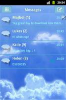Nuages Sky Thème GO SMS capture d'écran 1