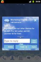 Nuages Sky Thème GO SMS capture d'écran 3