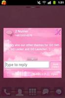 Pink Clouds Theme GO SMS Pro screenshot 3