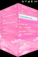 Clouds Pink Theme GO SMS Pro capture d'écran 2