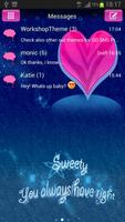 Pink Blue Theme GO SMS Pro screenshot 1