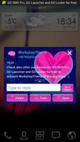 Rosa Blau Theme GO SMS Pro Screenshot 3