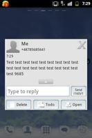 Theme Black White GO SMS PRO screenshot 2