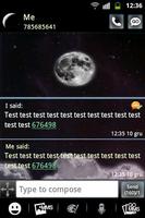 Lua noturna GO Tema SMS imagem de tela 1