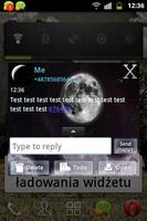 Lua noturna GO Tema SMS imagem de tela 3