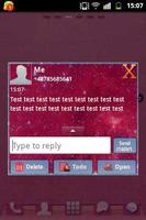 Galaksi Tema GO SMS PRO screenshot 2