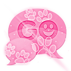 Różowy 2 GO SMS PRO Theme ikona