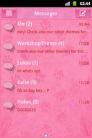 Pink 2 GO SMS PRO Theme poster