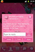 Pink 2 GO SMS PRO Theme ảnh chụp màn hình 2