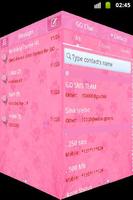 Pink 2 GO SMS PRO Theme ảnh chụp màn hình 3