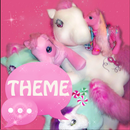 Theme Pink Pony GO SMS PRO APK