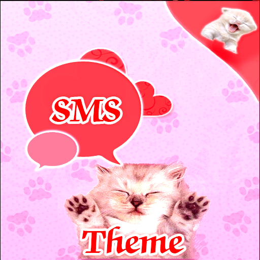 粉红猫主题GO短信