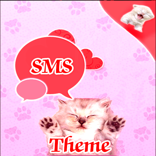 Pink Cats Theme GO SMS Pro