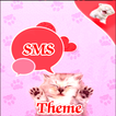 Cats Pink Theme GO SMS Pro