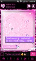 Sparkle Heart Theme for GO SMS capture d'écran 1