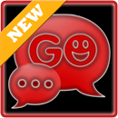 GO SMS Black & Red APK