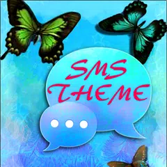 Blue Butterfly Theme GO SMS APK download