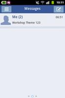 پوستر White Blue Theme GO SMS