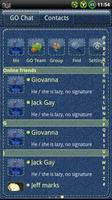 Denim GO SMS Theme اسکرین شاٹ 2